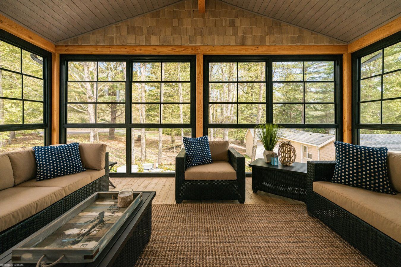 Patio-to-sunroom conversion in Glendale, CA